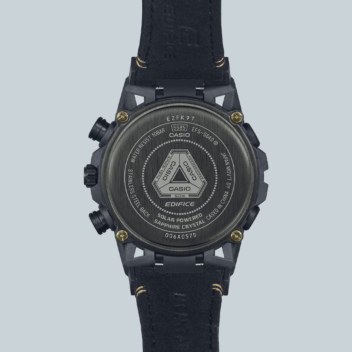 Reloj edifice negro