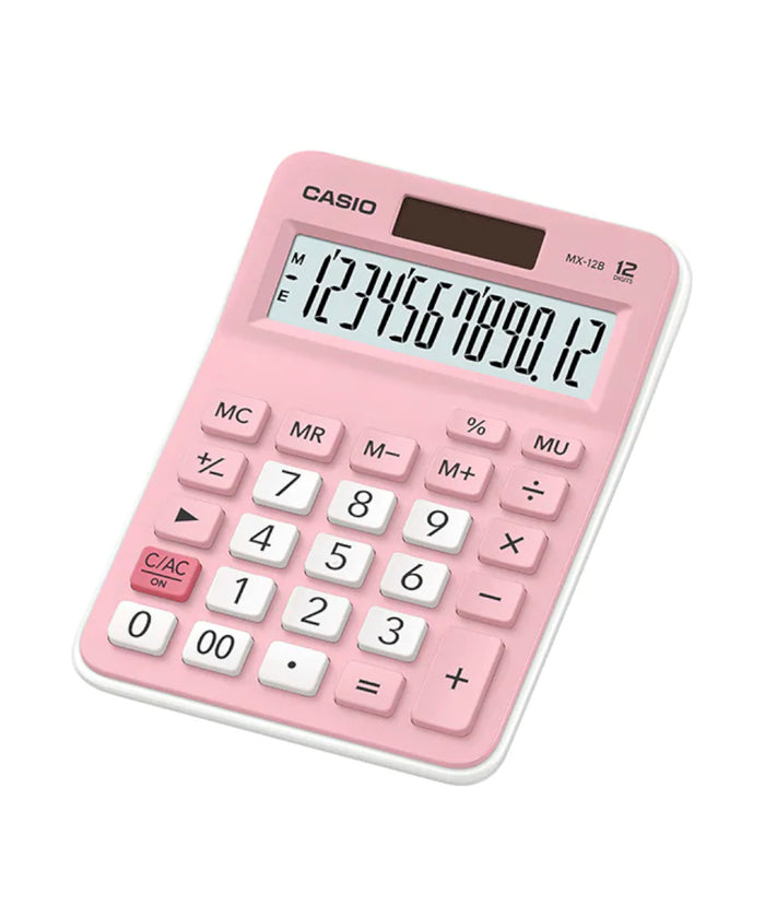 CALCULADORA CASIO -  TIENDA Y CAMPO MX-12B-PK-W-DC